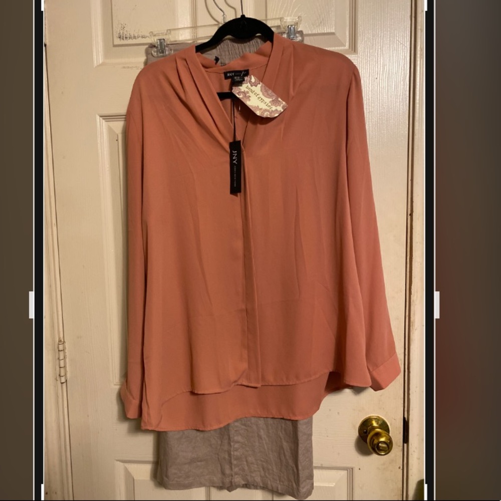 Band of Gypsies. Dusty Rose Blouse w/ trousers.